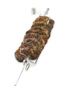 Broil King Pellet Smoker Drehspieß-Set Mit Elektromotor -Angebote BBQ Grill Besteck Store BK 60669 Propped 01