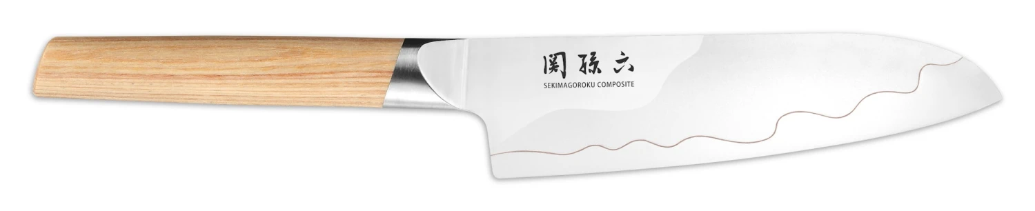 KAI Seki Magoroku Composite Santoku 6.5" (16,5 Cm) 1 KAI Seki Magoroku Composite Santoku 6.5" (16,5 Cm)