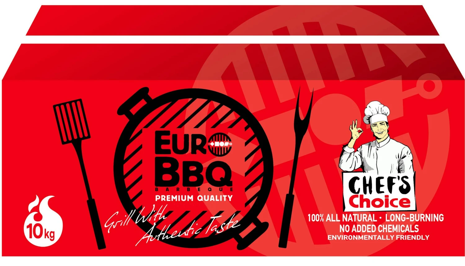 EUROBBQ Holzkohlebriketts Rot 10kg 1 EUROBBQ Holzkohlebriketts Rot 10kg