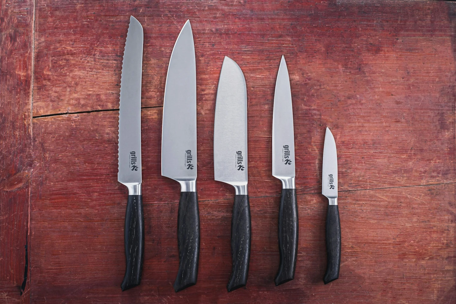 Grills.de Gemüsemesser Mit Eichenholzgriff 9cm 3 Grills.de Gemüsemesser Mit Eichenholzgriff 9cm – Bild 3