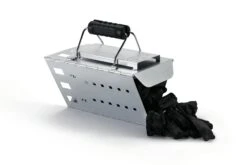 NAPOLEON Dreieckiger Anzündkamin (67801) -Angebote BBQ Grill Besteck Store napo 67801 foldabletrianglecharcoalstarterchimney onwhite layingdown withcharcoal