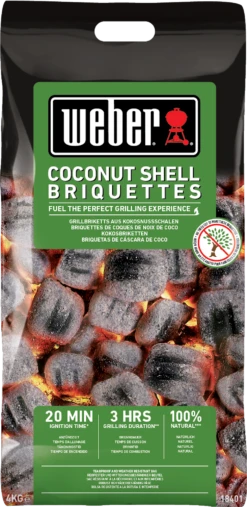 Weber Kokosnuss Briketts - 4 Kg